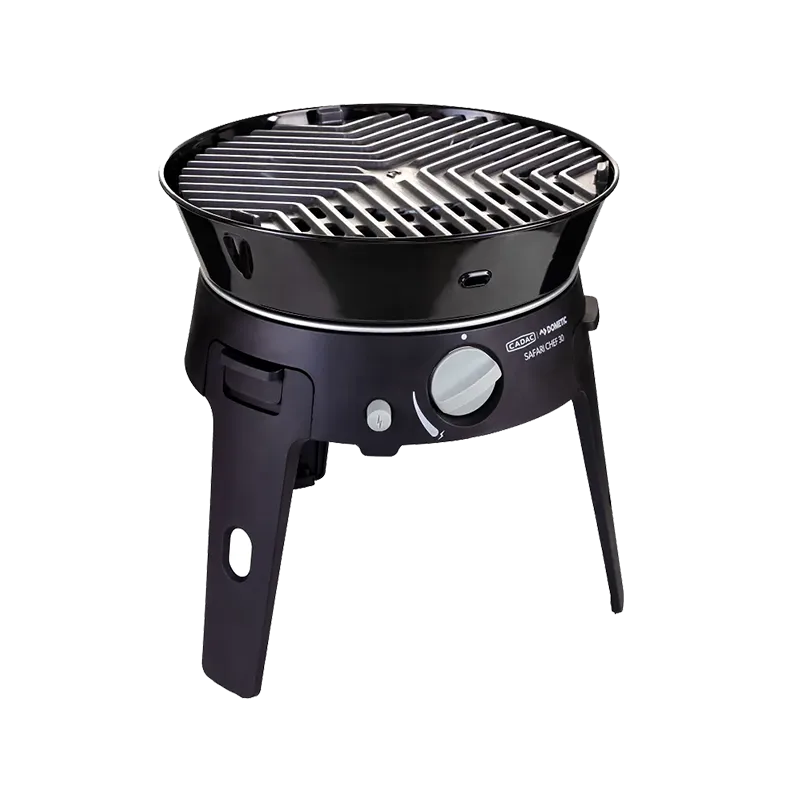 Cadac Safari Chef 30 HP Deluxe Portable Gas BBQ for Threaded Gas Cartridges