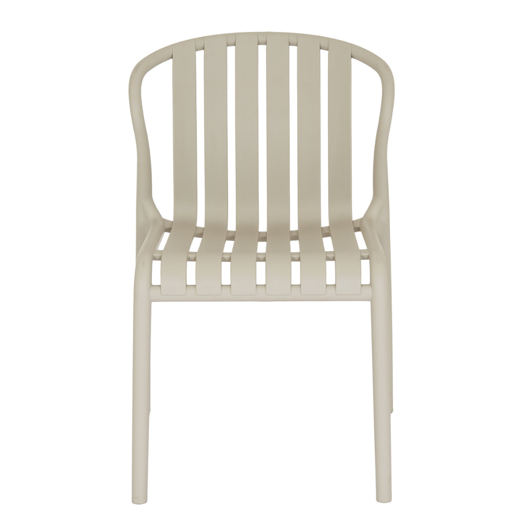 Axis Putty Grey Outdoor Dining Chair | Weather Resistant Garden & Patio Seating