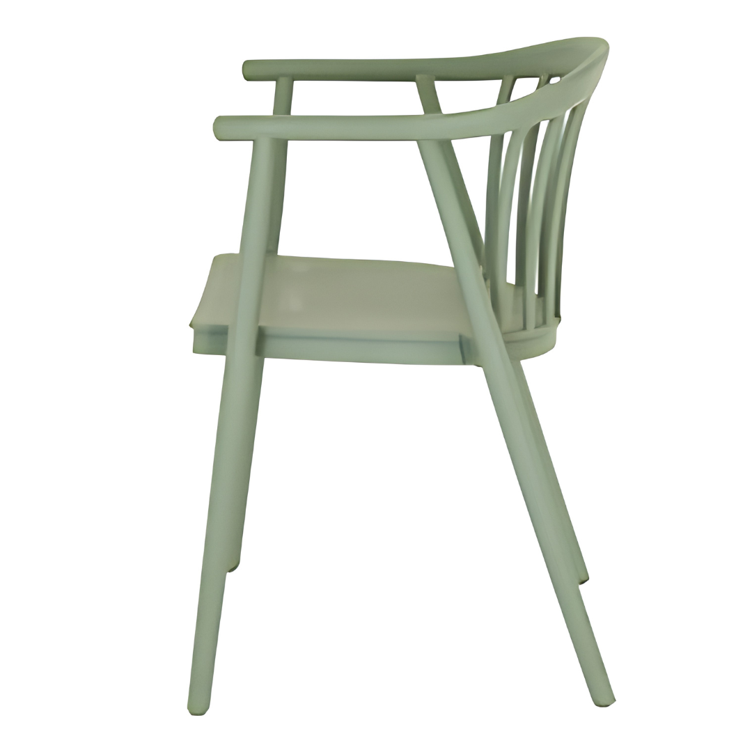 Echo French Grey Outdoor Dining Chair | Weather Resistant Garden Seating