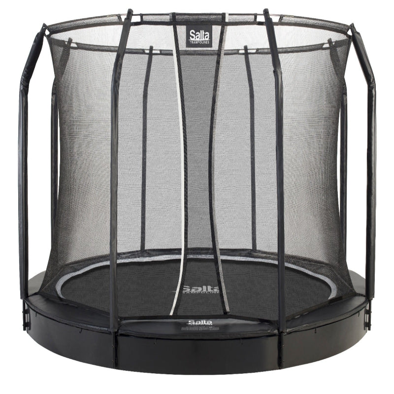 13ft Salta Black Royal Baseground Round Trampoline with Enclosure