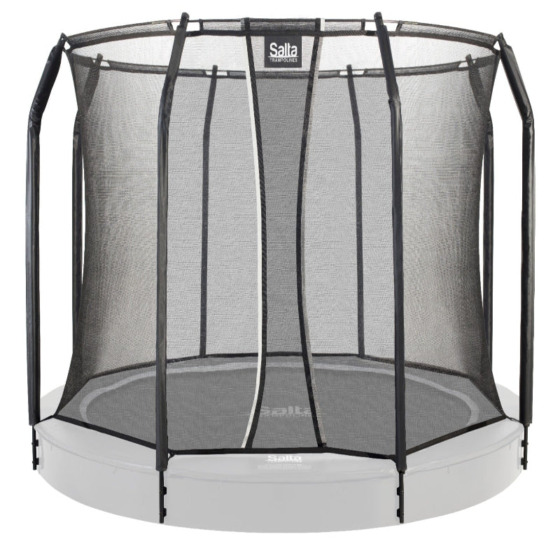 13ft Salta Black Royal Baseground Round Trampoline with Enclosure