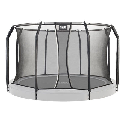 8ft 2" Salta Black Royal Baseground Round Trampoline with Enclosure