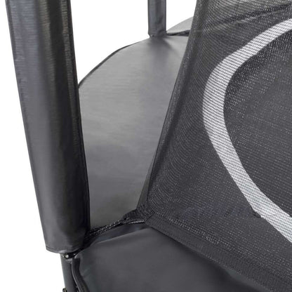 12ft Salta Royal Baseground Black Round Trampoline with Enclosure