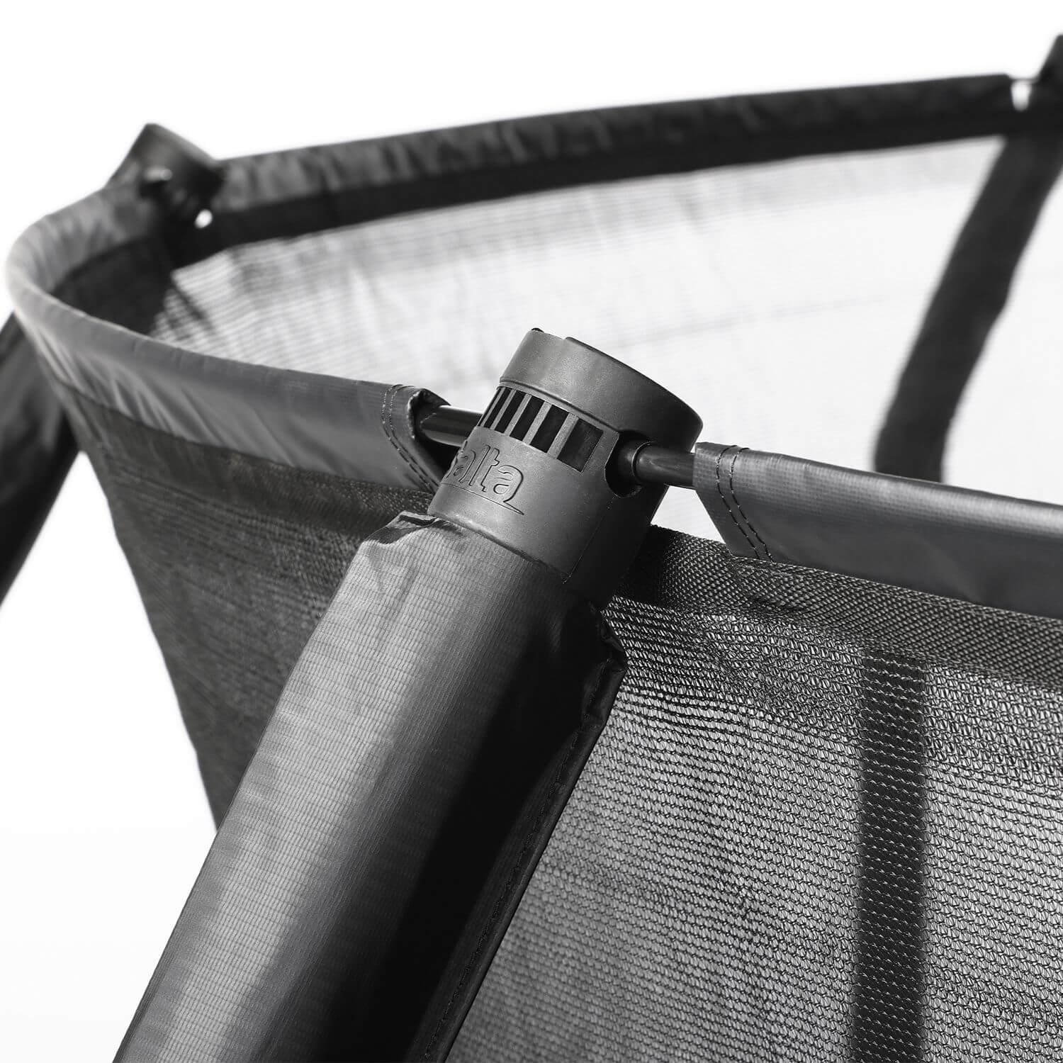 12ft x 8ft Salta Premium Black Pro Rectangular Trampoline + Safety Net