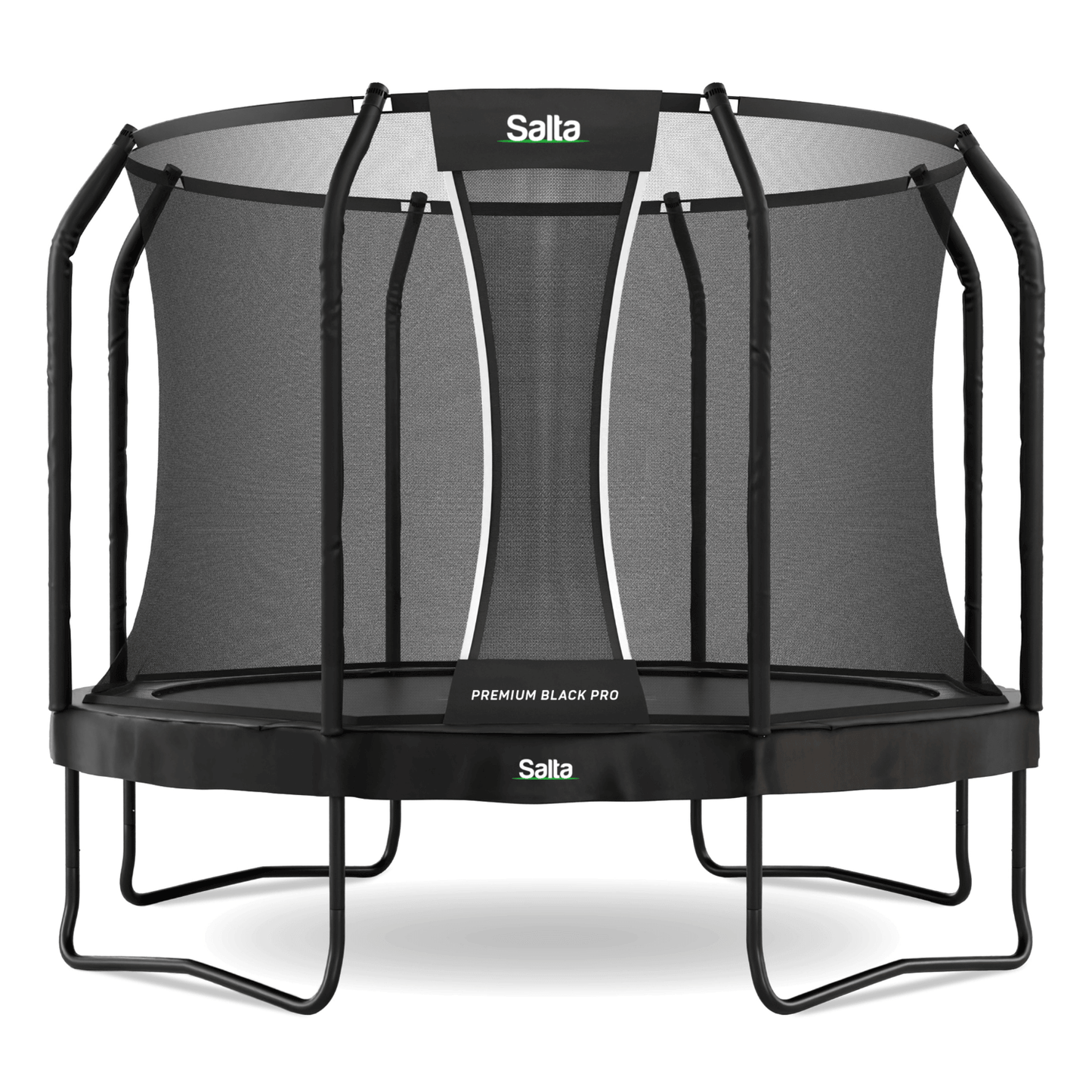 Salta 10.5ft Premium Black Pro Round Trampoline + Safety Net