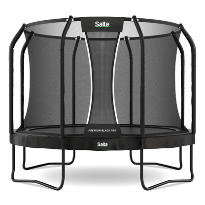 Salta 10.5ft Premium Black Pro Round Trampoline + Safety Net