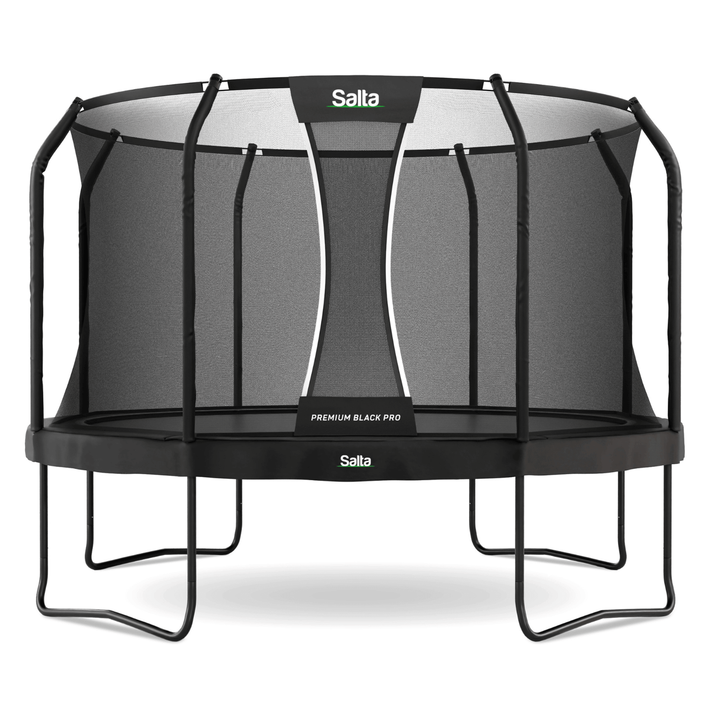 Salta 12.5ft Premium Black Pro Round Trampoline + Safety Net