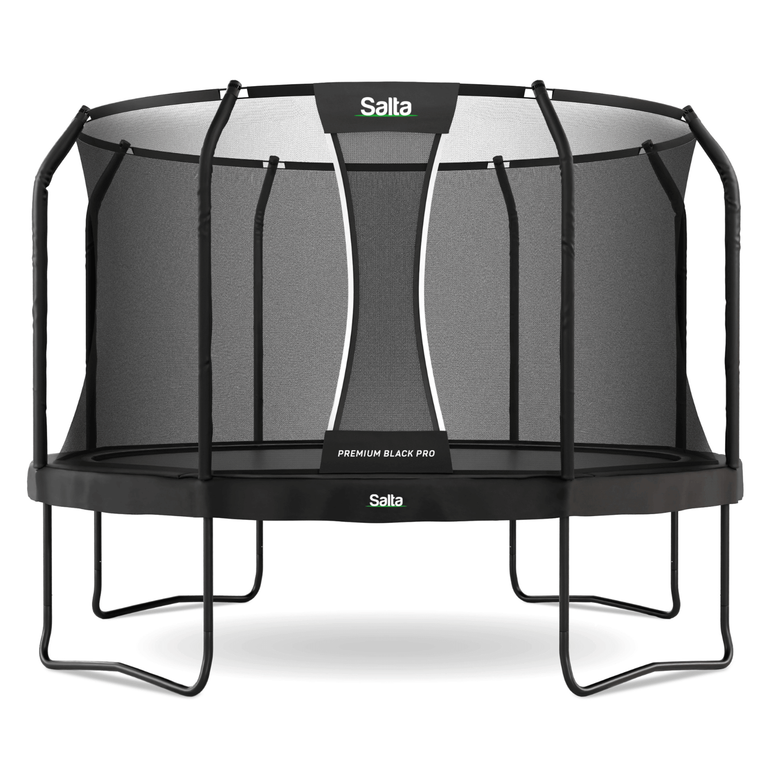 Salta 12.5ft Premium Black Pro Round Trampoline + Safety Net