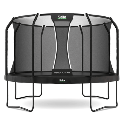 Salta 12.5ft Premium Black Pro Round Trampoline + Safety Net