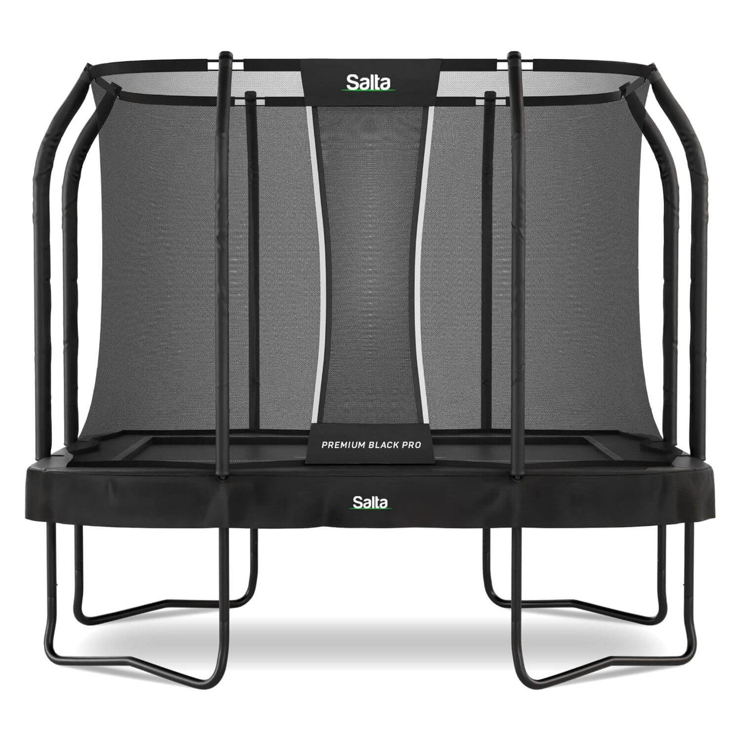 10ft x 6.5ft Salta Premium Black Pro Rectangular Trampoline + Safety Net