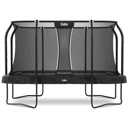 13ft x 8.5ft Salta Premium Black Pro Rectangular Trampoline + Safety Net