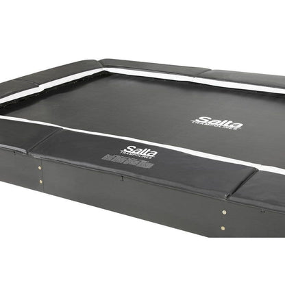 13ft x 8ft Salta Royal Baseground Black Rectangular Trampoline