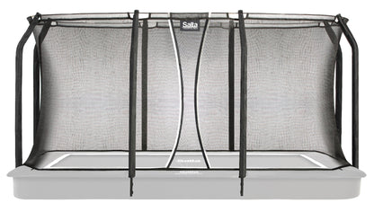 10ft x 7ft Salta Black Royal Baseground Rectangular Trampoline with Enclosure