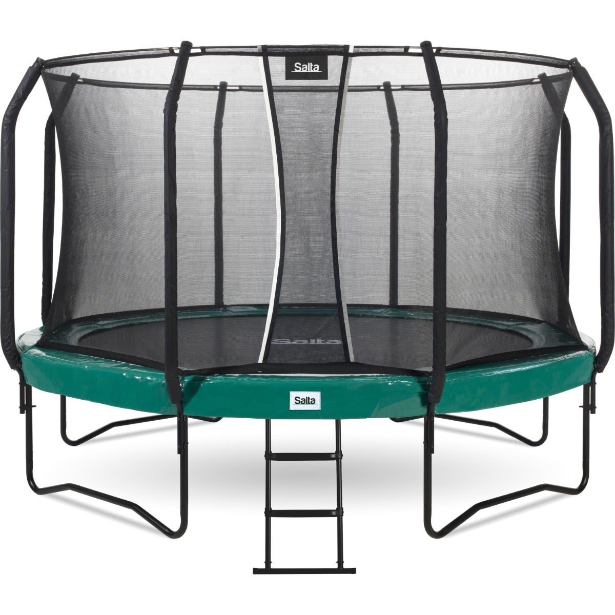 14ft Salta Green Round First Class Edition Trampoline with Enclosure