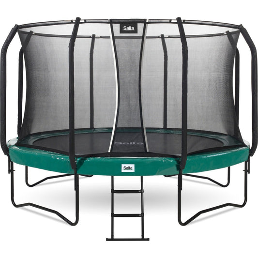 14ft Salta Green Round First Class Edition Trampoline with Enclosure
