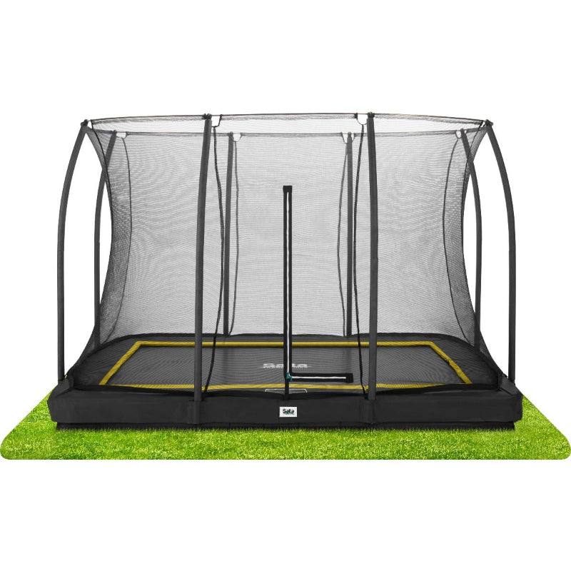 Salta 12ft x 8ft Inground Rectangular Trampoline with Safety Enclosure