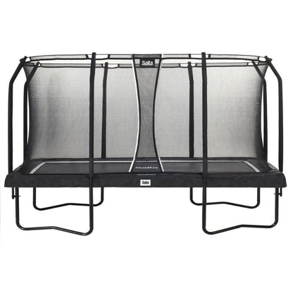 13ft x 8ft Salta Black Rectangular Premium Edition Trampoline with Enclosure