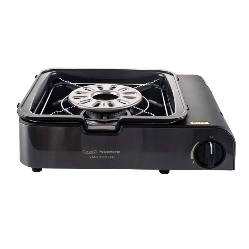 Cadac Van Cook Pro FFD Deluxe Portable Gas Stove for Campervans with Grill Plates