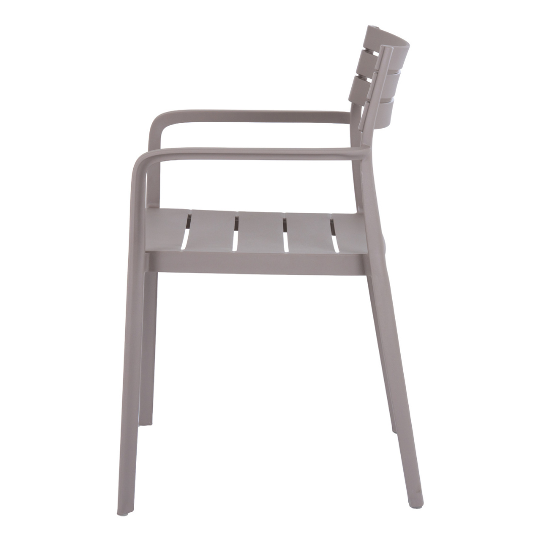 Aura Stone Outdoor Carver Chair | Weather Resistant Garden Dining Chair