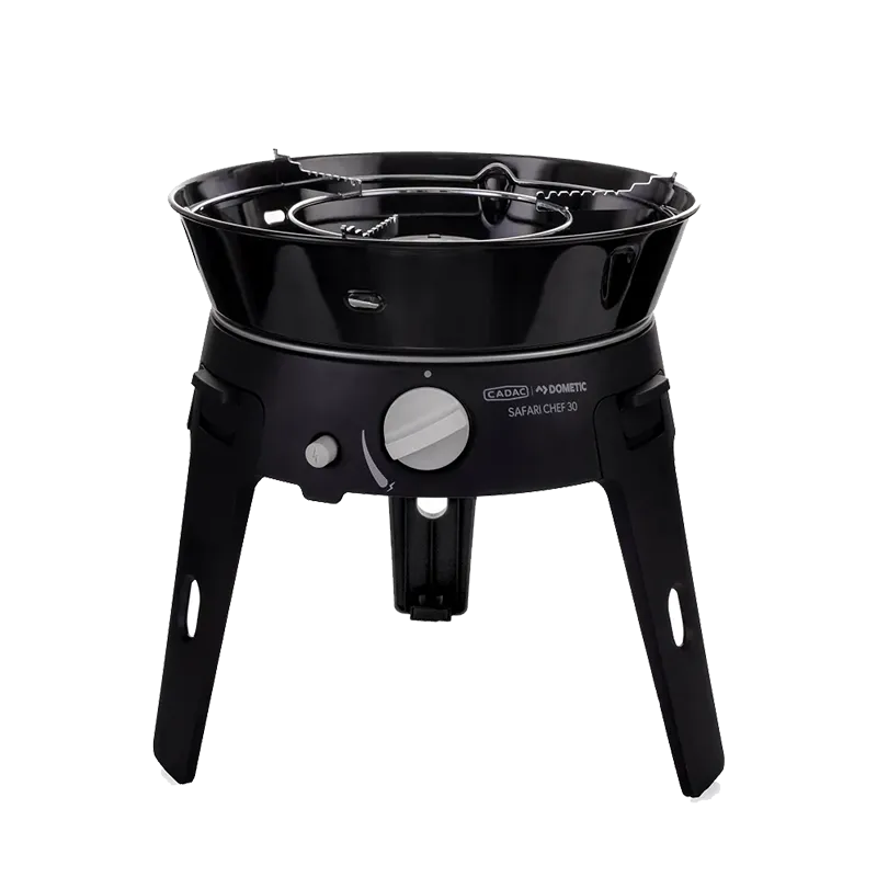 Cadac Safari Chef 30 HP Deluxe Portable Gas BBQ for Threaded Gas Cartridges