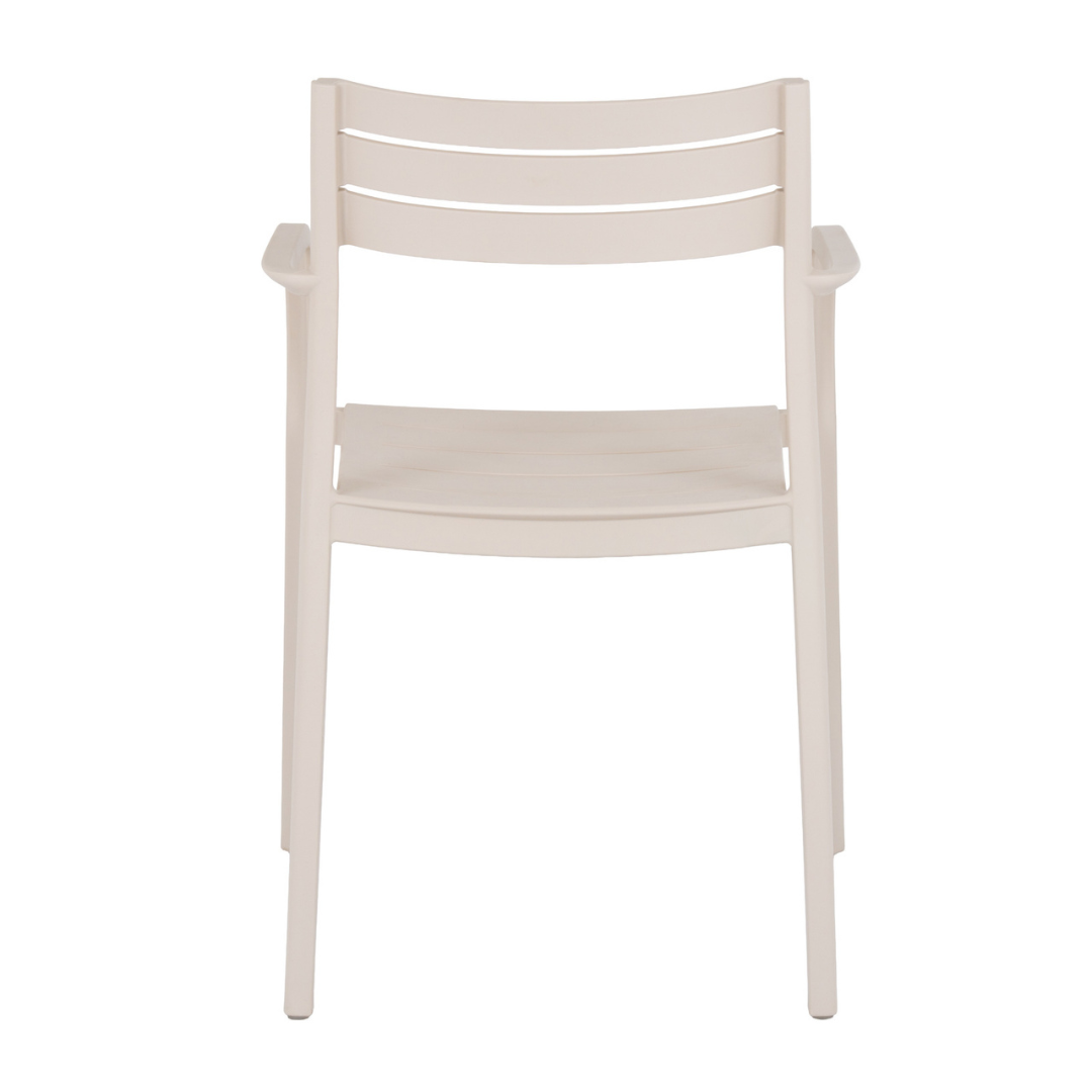 Aura Putty Grey Outdoor Carver Chair | Weather Resistant Garden Dining Chair