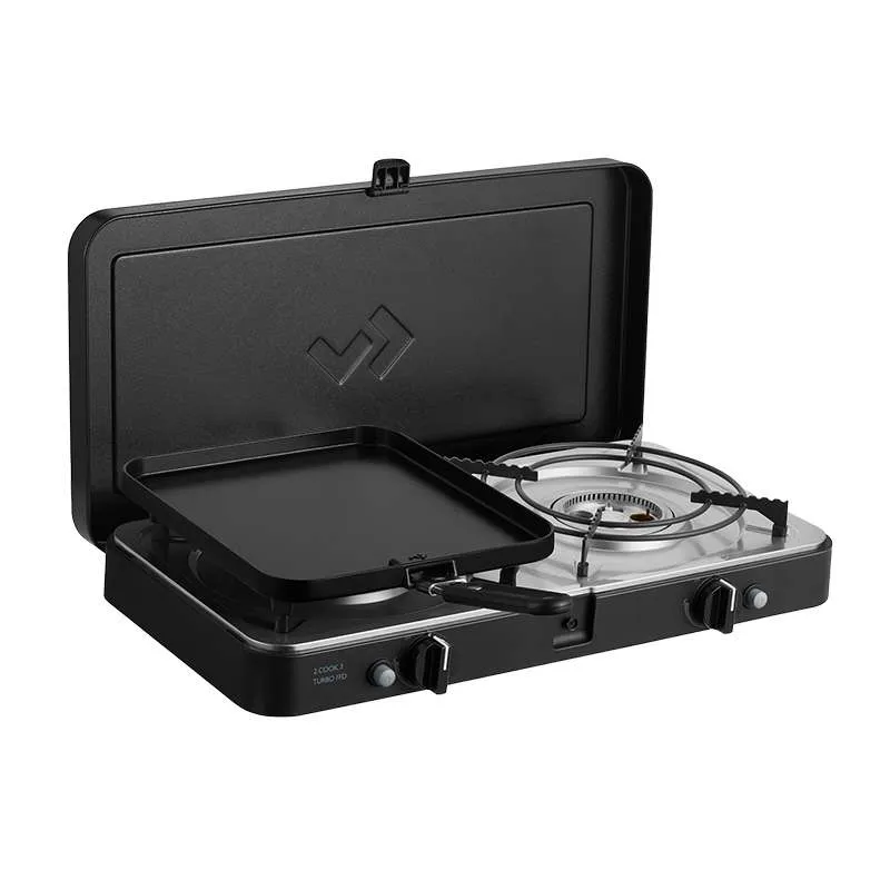 Cadac 2 Cook Turbo FFD Deluxe QR Dual Burner Gas Stove with Flame Failure Device