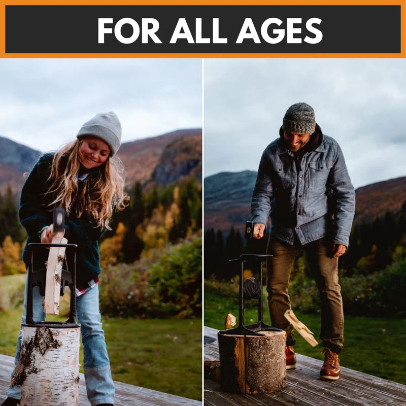 Kindling Cracker Original – Safe Easy Firewood Splitter | Cast Iron Tool