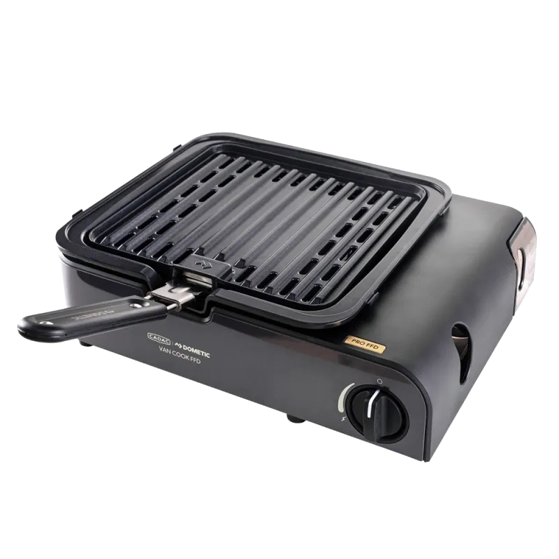 Cadac Van Cook Pro FFD Deluxe Portable Gas Stove for Campervans with Grill Plates