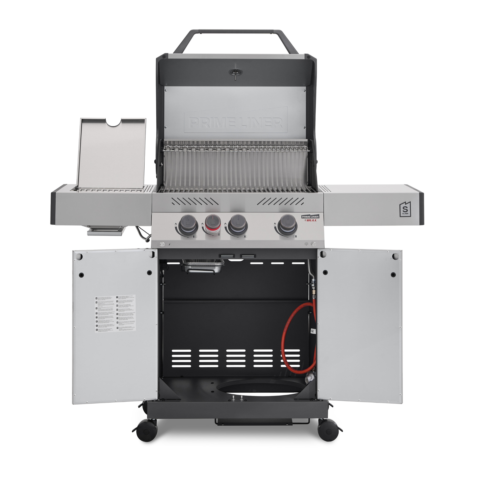 Primeliner By Bull S3 Gas Barbecue with Infrared Searing Burner & Cart