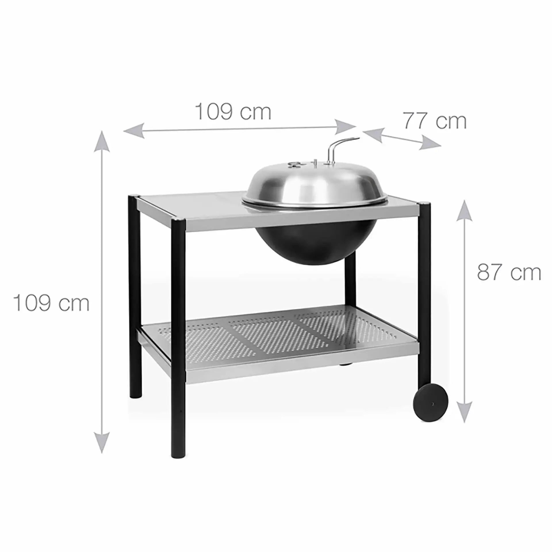 Martinsen 1500 Kitchen Danish Kettle Charcoal BBQ with Thermometer