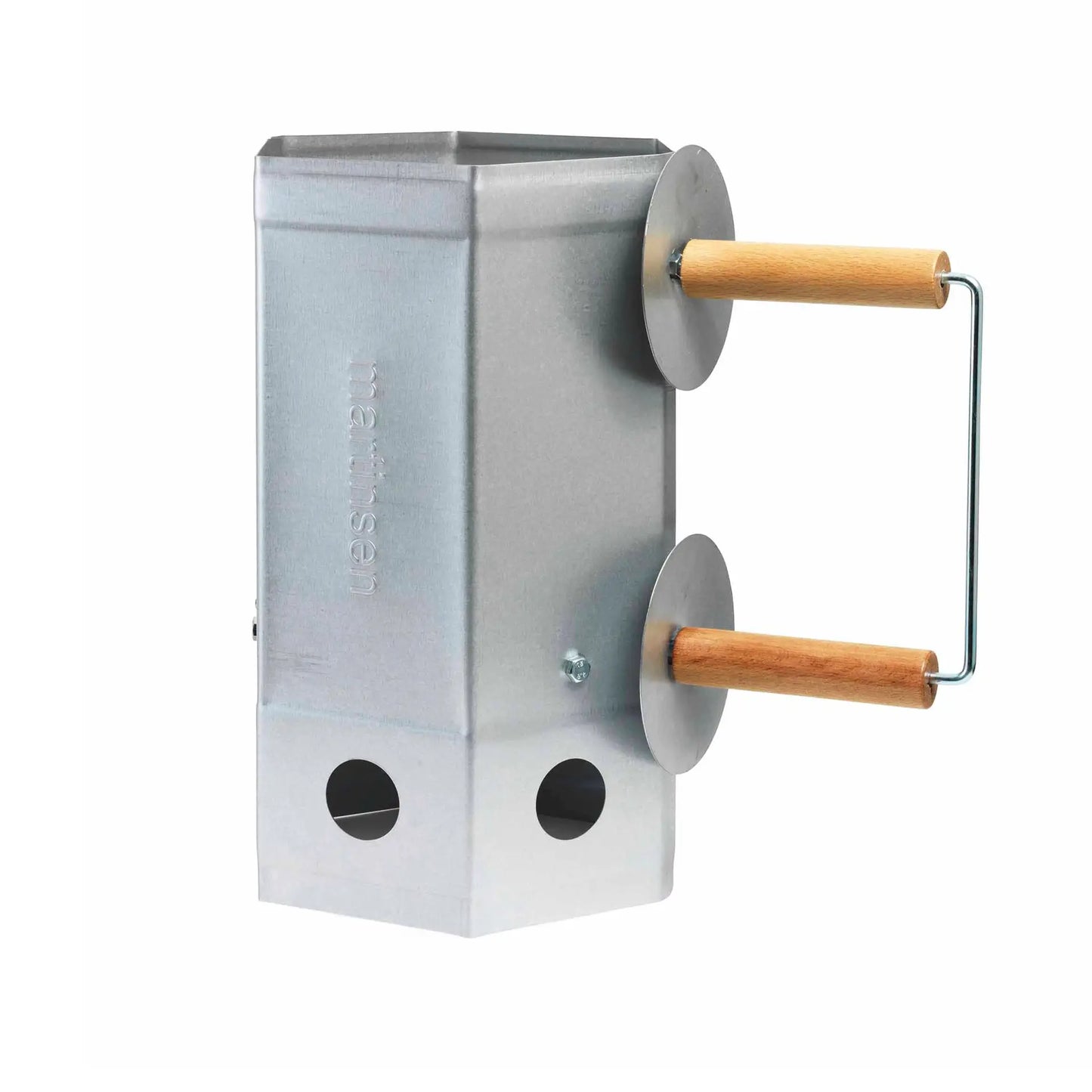 Martinsen BBQ Starter Charcoal Chimney Starter with Wooden Handles