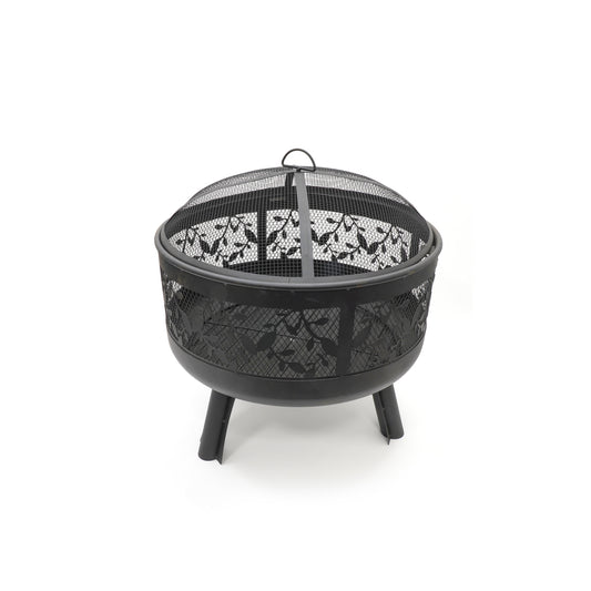 HEAT Alna Fire Pit – Floral Steel Garden Fireplace