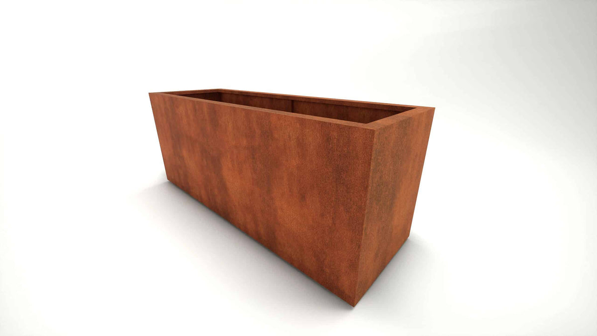 Arden Trough Planter in Rustic Patina Steel | Handmade in Britain