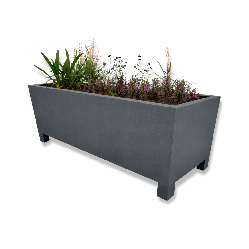 Arden Trough Planter with Feet Steel Garden Planter UK