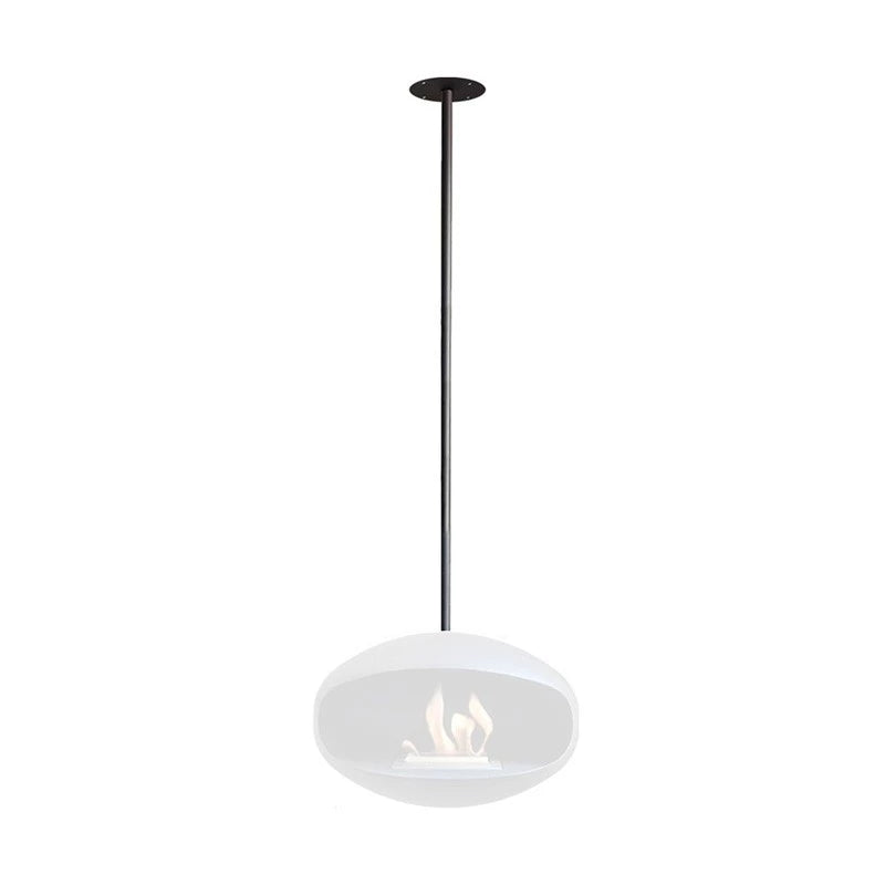 Cocoon Fires Aeris Ceiling Bracket and Rod Set in Matte Black
