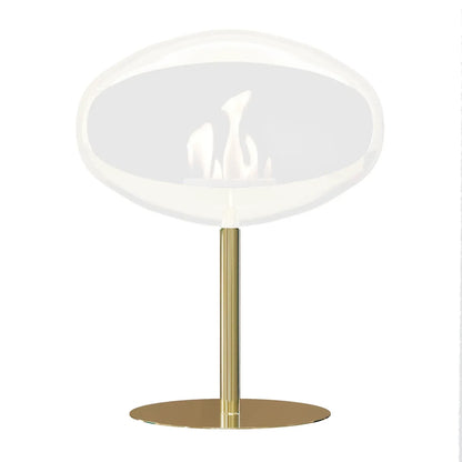Cocoon Fires Pedestal Base in Polished Brass, 40 cm