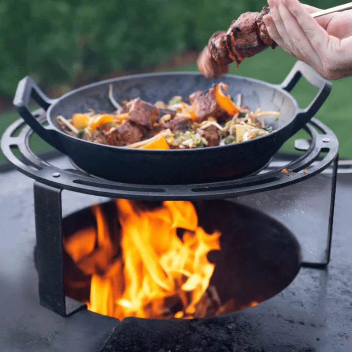 Barbecook Wok & Dutch Oven Holder Heat-Resistant Steel Outdoor Cooking