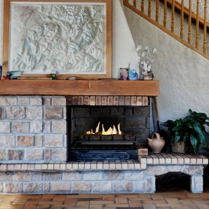 ScandiFlames Bioethanol Fire Grate XL 80 cm with Logs