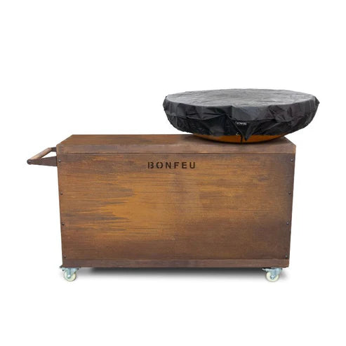 BonFeu Premium Round Fire Bowl Cover Waterproof Outdoor Protection