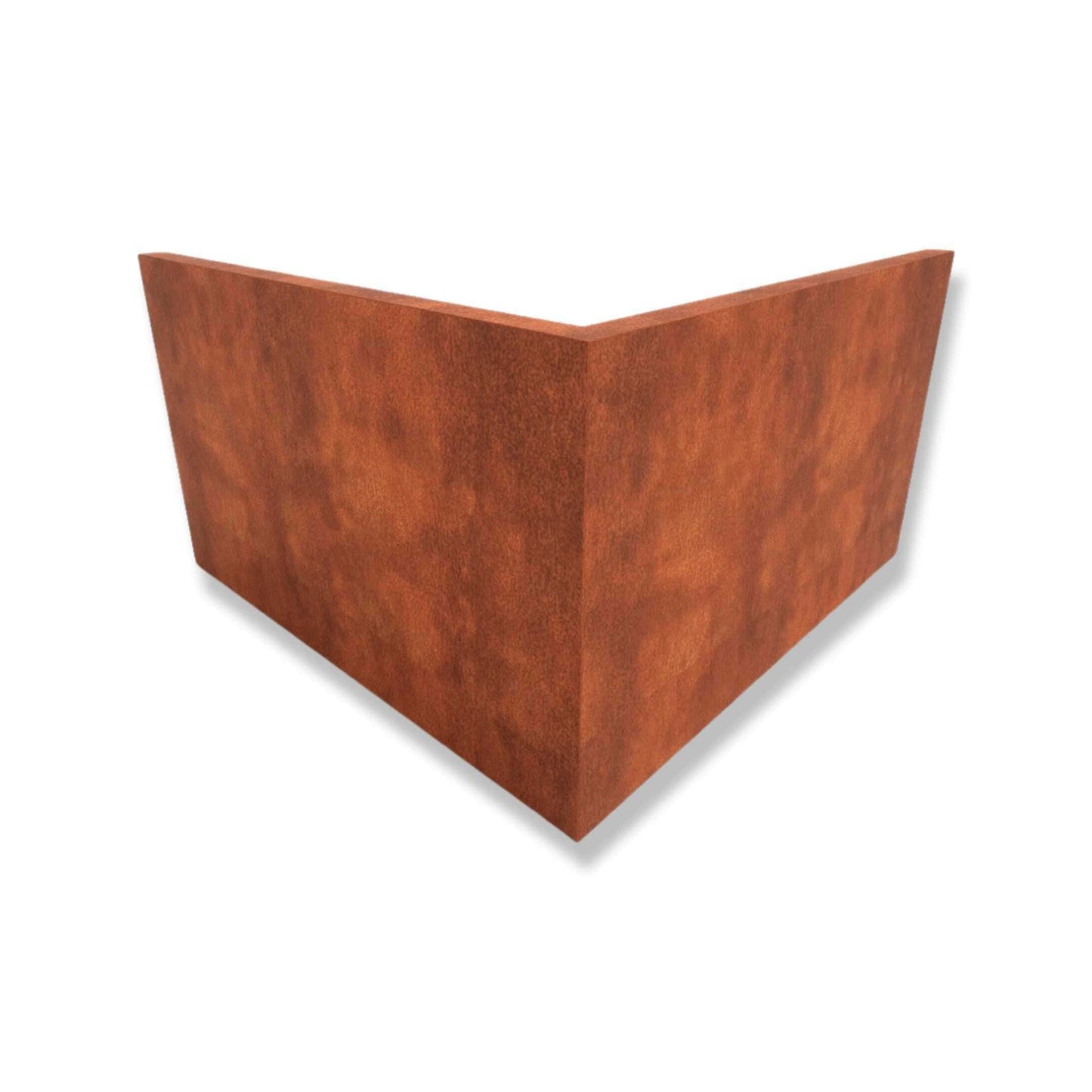 Brampton Corten Steel Corner Modular Planter – Handmade UK