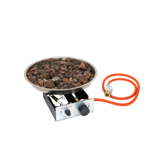 Happy Cocooning Round Built In Gas Burner Stainless Steel