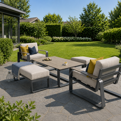 Hex Living Courtyard Set Anthracite Grey | Premium Outdoor Furniture