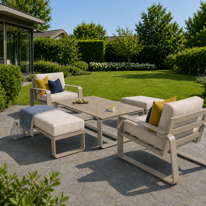 Hex Living Courtyard Set Pebble Grey | Premium Outdoor Furniture