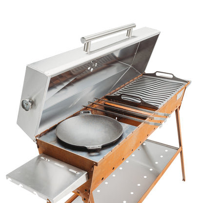 GrillSymbol Charcoal Grill Chef XL 160 cm