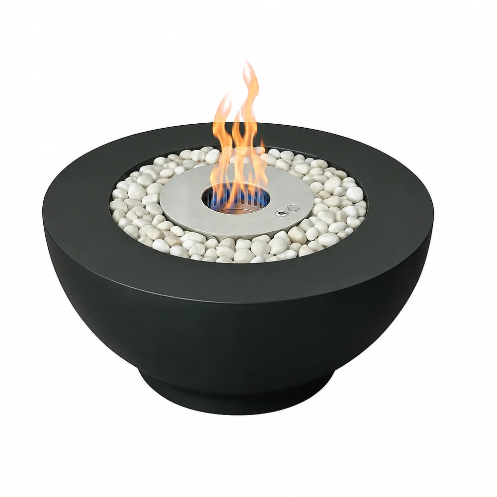 ScandiFlames Circula Black Bioethanol Fire Pit