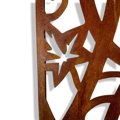 Patina Steel – Climbing Ivy Design – Laser Cut Screen