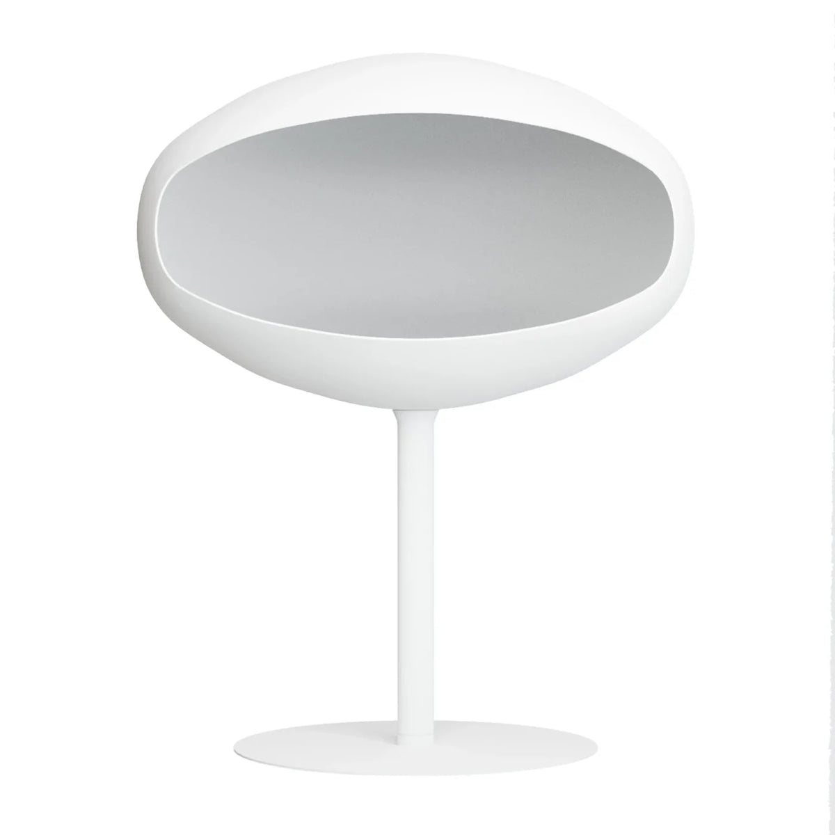 Cocoon Fires Pedestal White Bioethanol Fireplace with Adjustable Flame