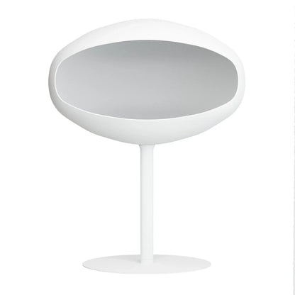 Cocoon Fires Pedestal White Bioethanol Fireplace with Adjustable Flame