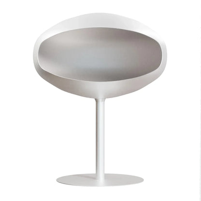 Cocoon Fires Pedestal White Bioethanol Fireplace with Adjustable Flame