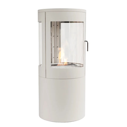 ScandiFlames Columbus White Bioethanol Fireplace 360° View